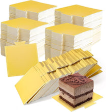Load image into Gallery viewer, Mini Cake Board (gold) 3.5&quot;x3.5&quot;
