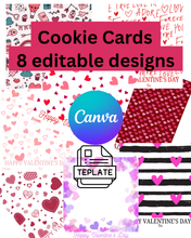 Load image into Gallery viewer, Valentine’s Day Cookie Cards
