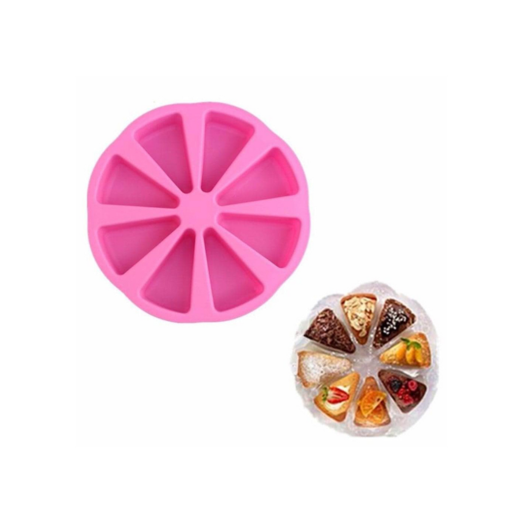 8 slice cheesecake silicone mold