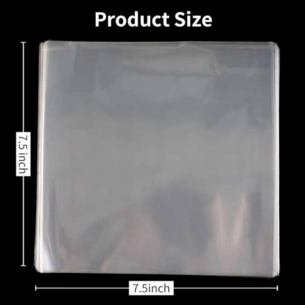 Clear cellophane sheets wrap cake slices 120 pieces (7.5