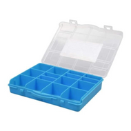 Jewelry Craft Storage Organizer Box w/dividers 12-Grid (green, yellow, blue) 6.5