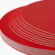 Red Circular Cake Board 10