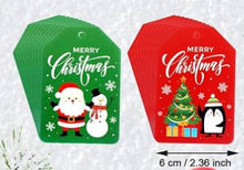 Load image into Gallery viewer, 20 Christmas tags (with rope)
