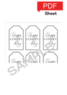 Father's Day Sheet (White)