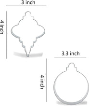 Load image into Gallery viewer, Christmas ornament cookie cutter set
