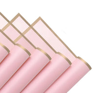 Flower wrapping paper with gold trim (23.6 x 23.6 inches)